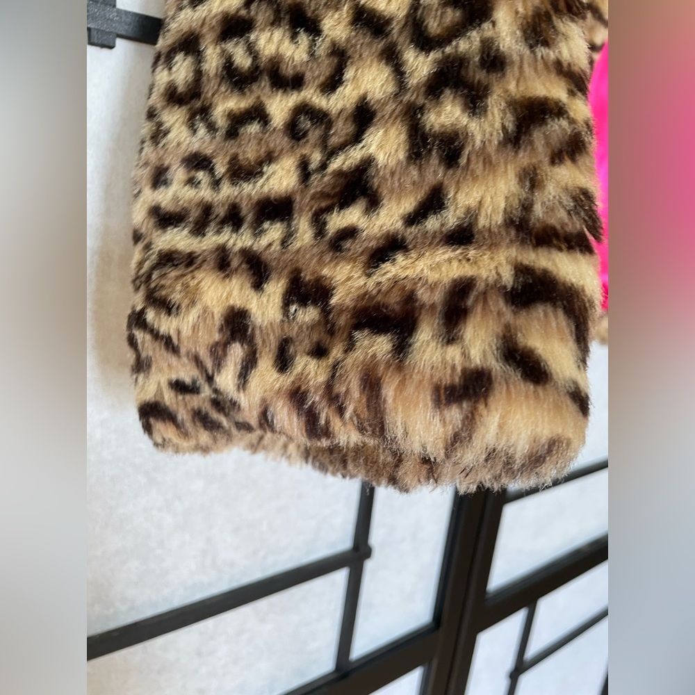 Cropped jacket/ faux jaguar fabric jacket/ woman coat 2b Bebe - Picture 5 of 11
